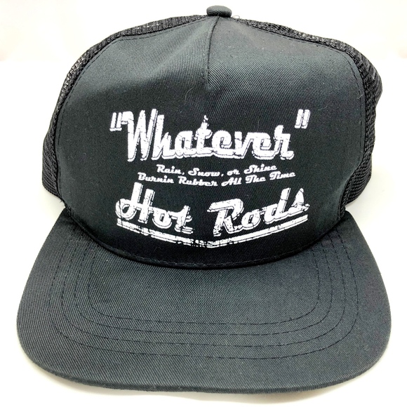 Unbranded Other - VTG 80s Snapback Trucker Hat "WHATEVER" HOT RODS